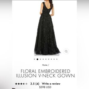 NWT Black sequin Ieena Mac Duggal